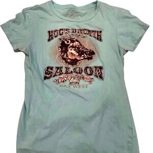 The Famous Hogs Breath Saloon Key West FL Women's SM Graphic T-shirt